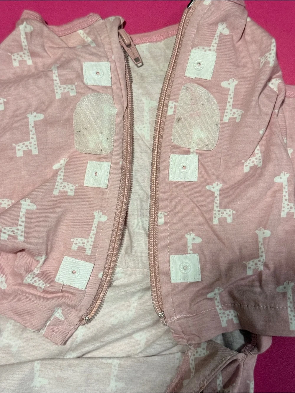 Embé Swaddle 2-Way Starter Baby Swaddle 6-14 lbs 0-3 Months Pink Giraffe Infant